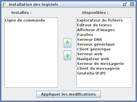 Installation du logiciel ligne de commande