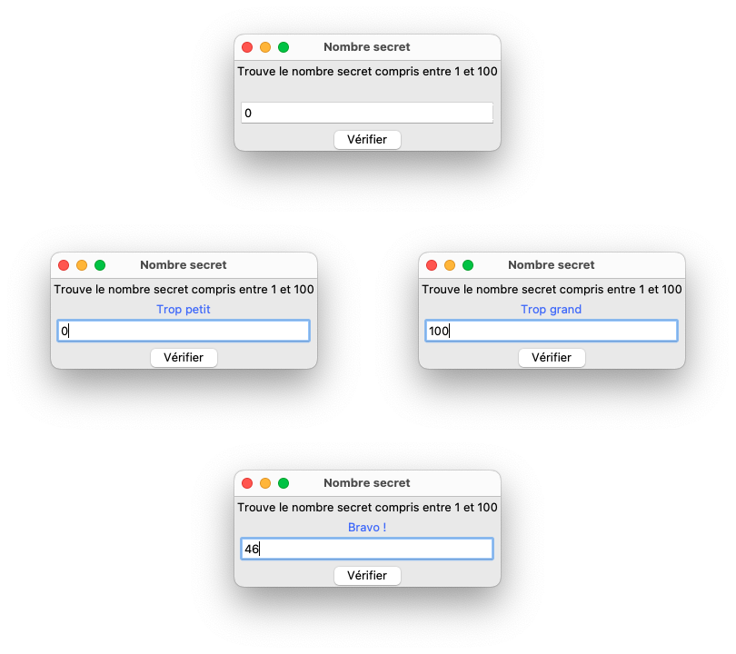 Jeu du nombre secret